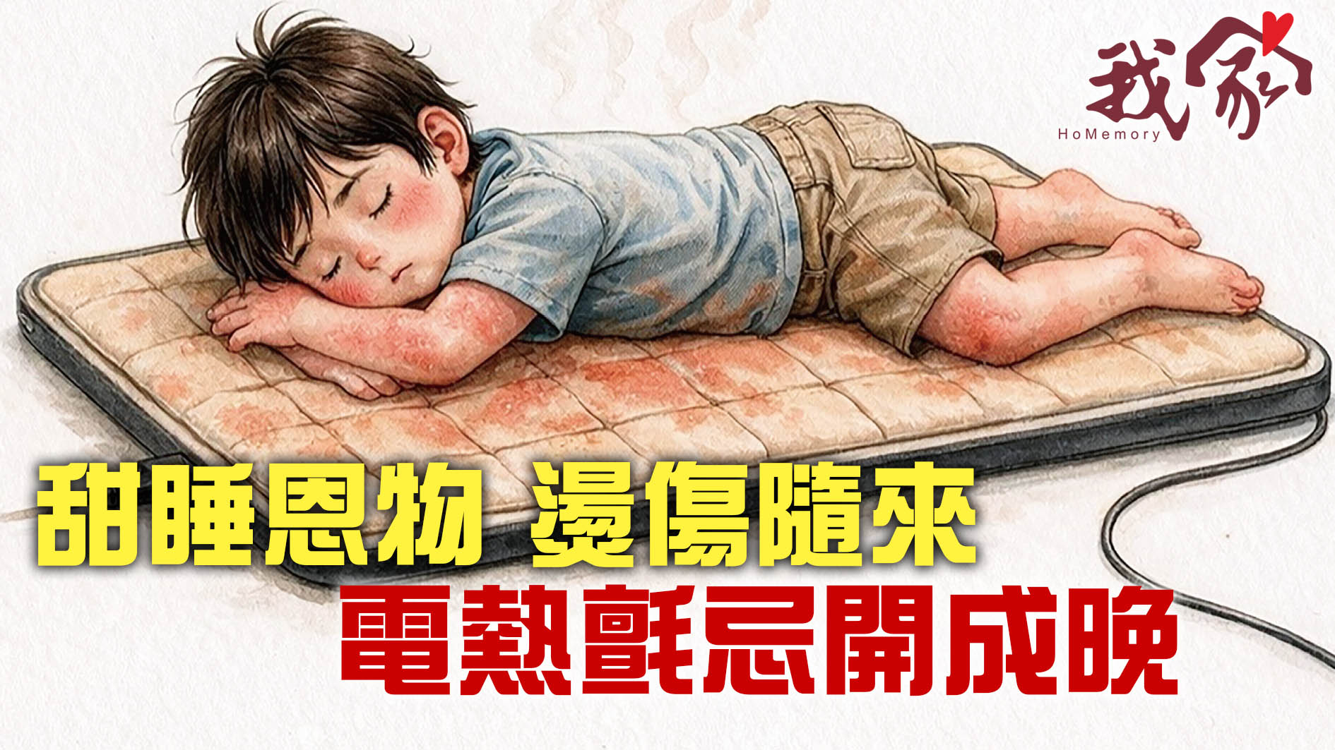 甜睡恩物 燙傷隨來 電熱氈忌開成晚